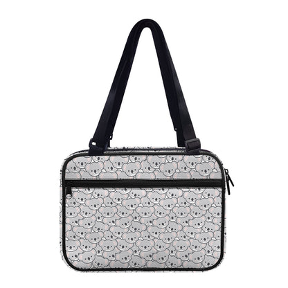 Cartoon Koala Pattern Print Double Strap Bible Bag