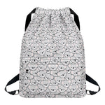 Cartoon Koala Pattern Print Drawstring Backpack