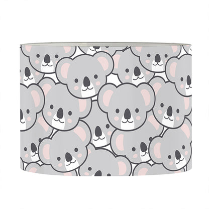 Cartoon Koala Pattern Print Drum Lamp Shade