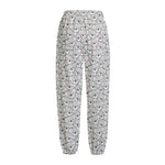 Cartoon Koala Pattern Print Fleece Lined Knit Pants
