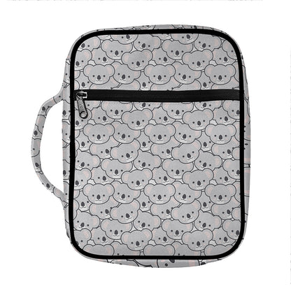 Cartoon Koala Pattern Print Front Pocket Bible Bag