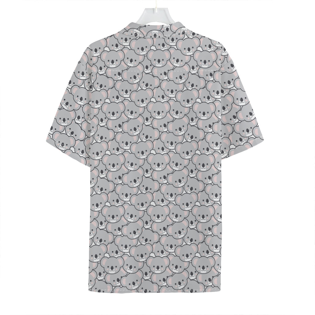 Cartoon Koala Pattern Print Hawaiian Shirt