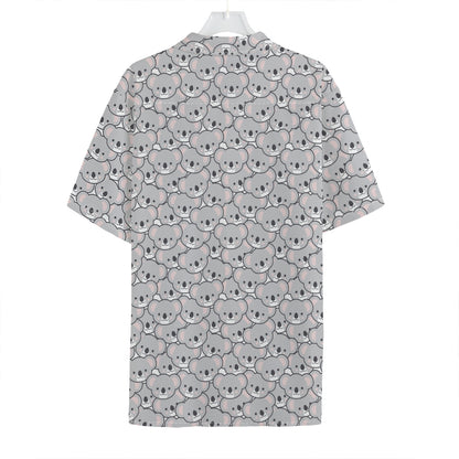 Cartoon Koala Pattern Print Hawaiian Shirt