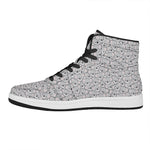 Cartoon Koala Pattern Print High Top Leather Sneakers