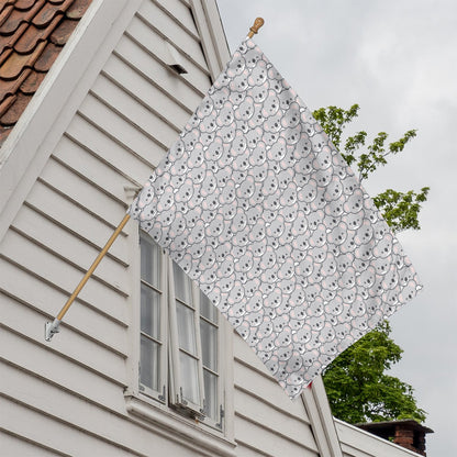 Cartoon Koala Pattern Print House Flag