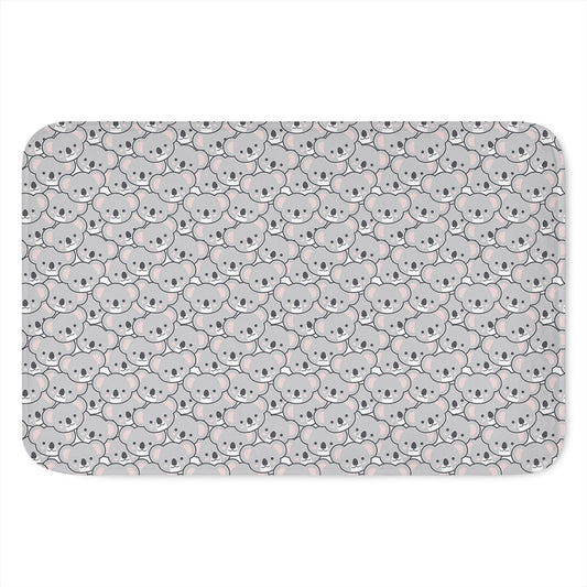 Cartoon Koala Pattern Print Indoor Door Mat
