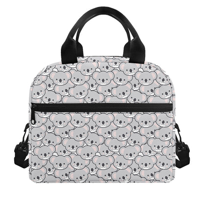 Cartoon Koala Pattern Print Insulated Lunch Bag