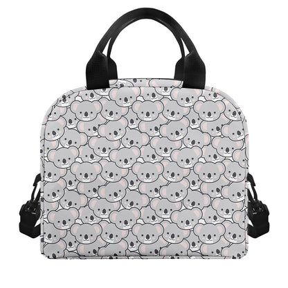 Cartoon Koala Pattern Print Insulated Lunch Bag