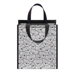 Cartoon Koala Pattern Print Insulated Lunch Tote