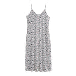Cartoon Koala Pattern Print Jersey Midi Cami Dress