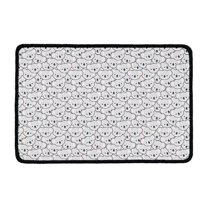 Cartoon Koala Pattern Print Kitchen Mat