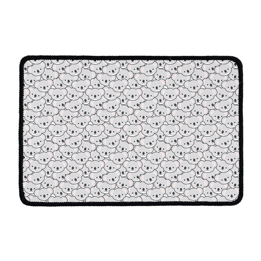 Cartoon Koala Pattern Print Kitchen Mat