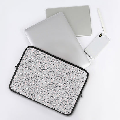 Cartoon Koala Pattern Print Laptop Sleeve