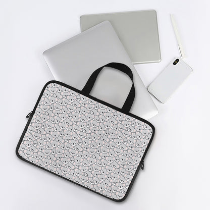 Cartoon Koala Pattern Print Laptop Sleeve With Handle