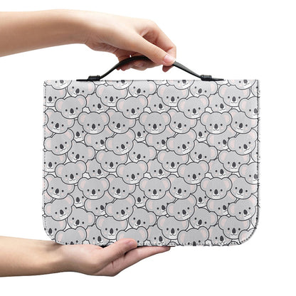 Cartoon Koala Pattern Print Leather Bible Cover