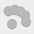 Cartoon Koala Pattern Print Leather Coaster Set