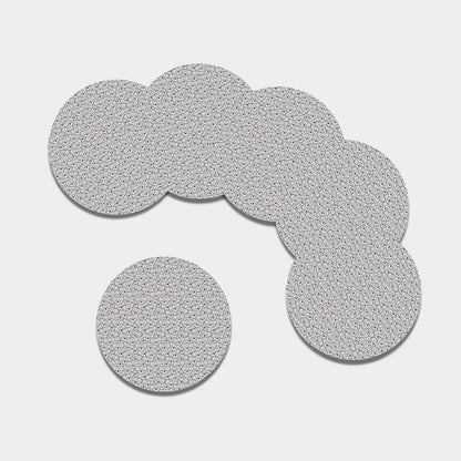 Cartoon Koala Pattern Print Leather Coaster Set