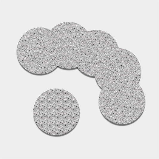 Cartoon Koala Pattern Print Leather Coaster Set