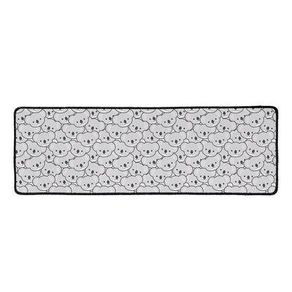 Cartoon Koala Pattern Print Long Kitchen Mat