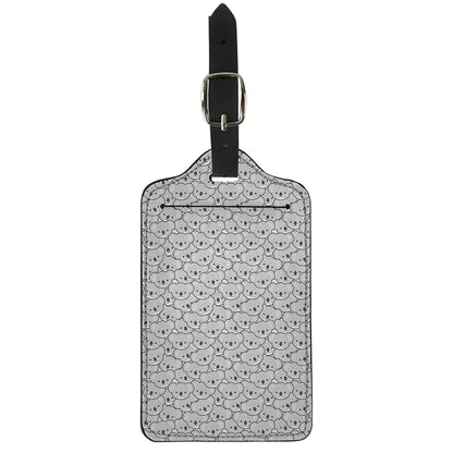 Cartoon Koala Pattern Print Luggage Tag