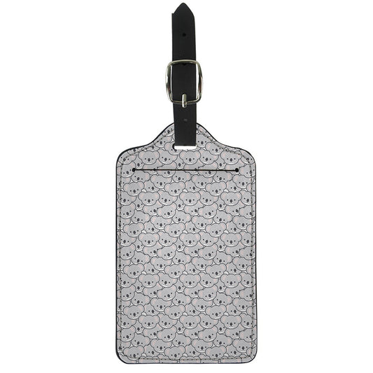 Cartoon Koala Pattern Print Luggage Tag