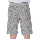 Cartoon Koala Pattern Print Men's Beach Shorts