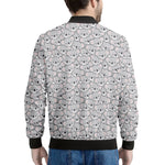 Cartoon Koala Pattern Print Men's Bomber Jacket
