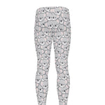 Cartoon Koala Pattern Print Men's leggings