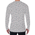 Cartoon Koala Pattern Print Men's Long Sleeve T-Shirt