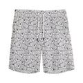 Cartoon Koala Pattern Print Men's Athletic Shorts