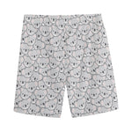 Cartoon Koala Pattern Print Men's Sports Shorts