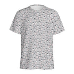 Cartoon Koala Pattern Print Men's Sports T-Shirt