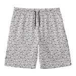Cartoon Koala Pattern Print Men's Swim Trunks