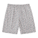 Cartoon Koala Pattern Print Men's Swim Trunks