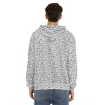 Cartoon Koala Pattern Print Men's Velvet Pullover Hoodie