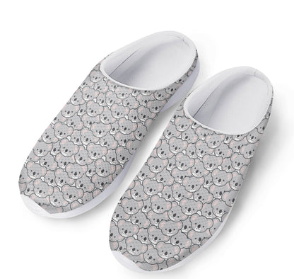 Cartoon Koala Pattern Print Mesh Casual Shoes