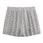 Cartoon Koala Pattern Print Mesh Shorts