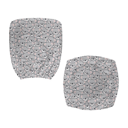 Cartoon Koala Pattern Print Office Chair Cover