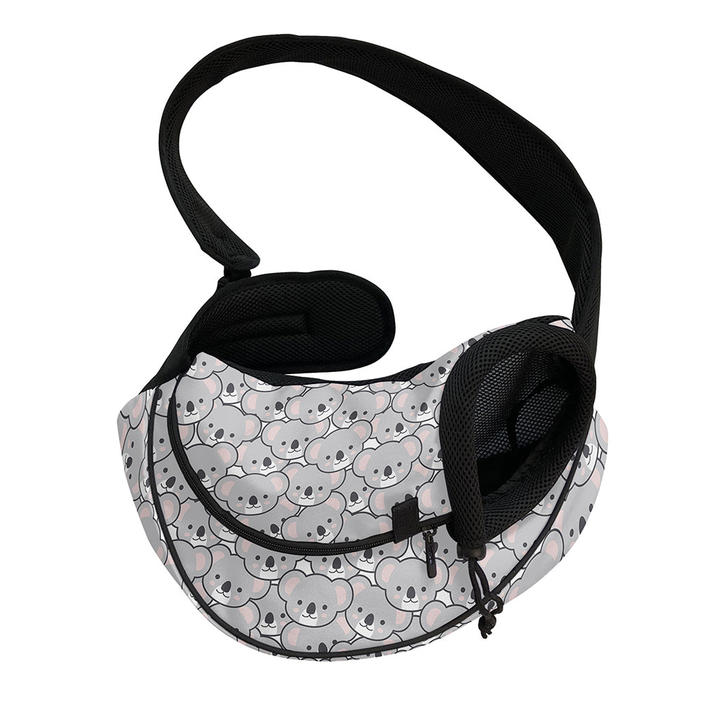 Cartoon Koala Pattern Print Pet Sling Carrier