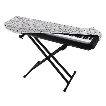 Cartoon Koala Pattern Print Piano Keyboard Cover