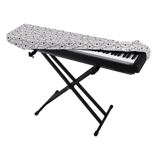 Cartoon Koala Pattern Print Piano Keyboard Cover