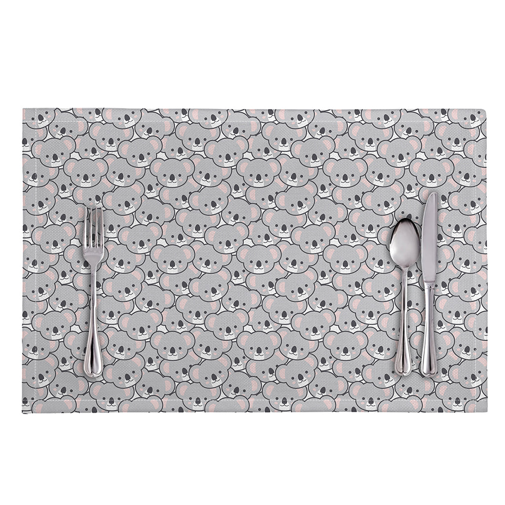 Cartoon Koala Pattern Print Placemat