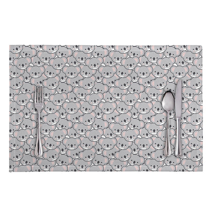 Cartoon Koala Pattern Print Placemat