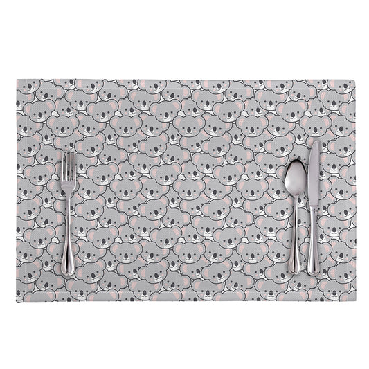 Cartoon Koala Pattern Print Placemat