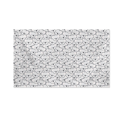 Cartoon Koala Pattern Print Polyester Flag
