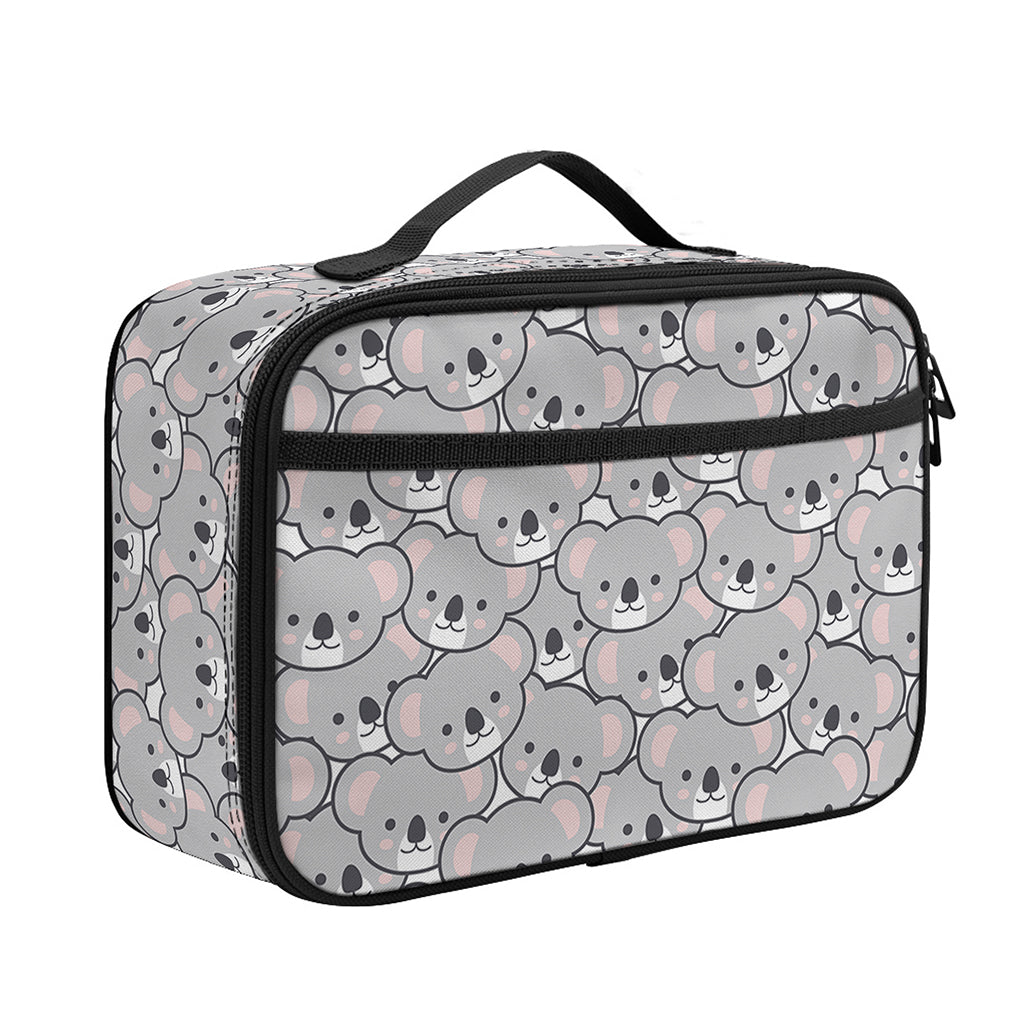 Cartoon Koala Pattern Print Portable Lunch Bag
