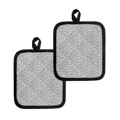 Cartoon Koala Pattern Print Pot Holders