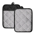 Cartoon Koala Pattern Print Pot Holders With Pocket