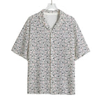 Cartoon Koala Pattern Print Rayon Hawaiian Shirt