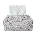 Cartoon Koala Pattern Print Rectangle Tissue Box Cover